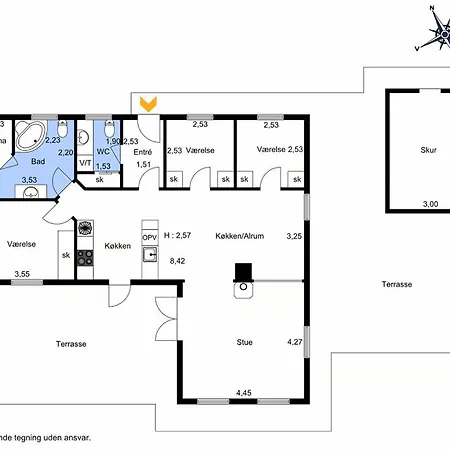 Charming West Coast House Near Vederso Klit Semesterbostad *